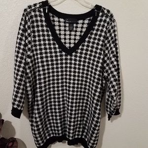 Lane Bryant houndstooth sweater